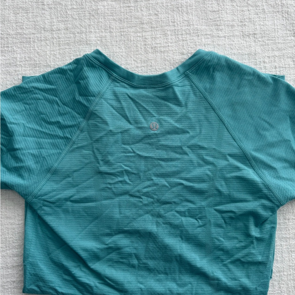 lululemon athletica Teal Short Sleeve Tee - run swiftly